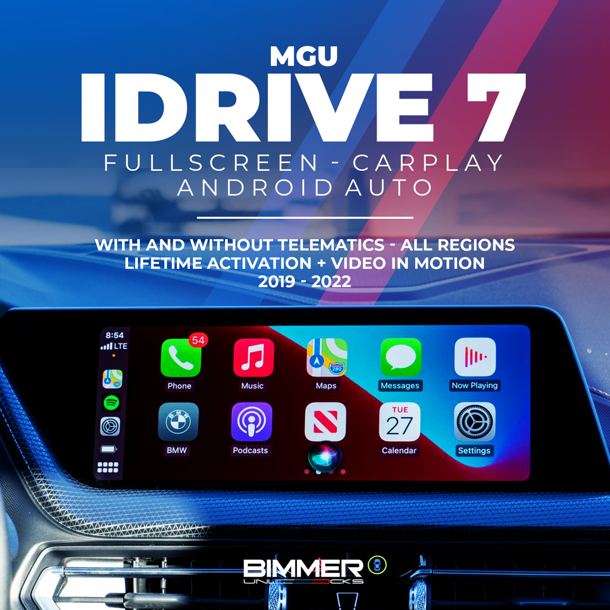 BMW Apple CarPlay + Android Auto Activation - iDrive 8 –